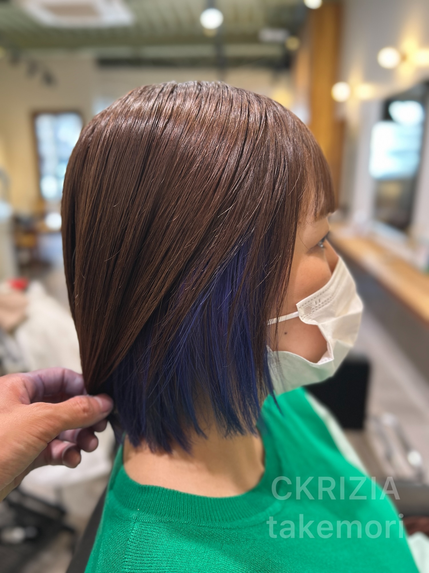 ブリーチなしで透明感ベージュ